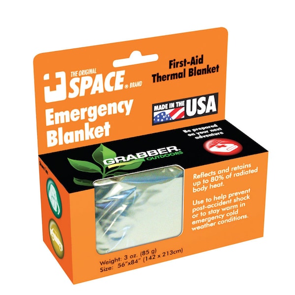 Grabber Warmers Grabber Warmers Silver Survival Blanket .5 in. H X 56 in. W X 84 in. L 1 pk 9914EBSS - main